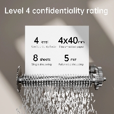 Шредер Deli ET022, черный, Р-4, 4х40, 8 Листов, 12л.