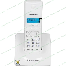 Телефон беспроводной (DECT) Panasonic KX-TG1711RUW (белый) АОН, Caller ID,12 мелодий звонка,подсветка дисплея,поиск трубки