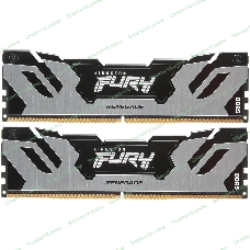 Оперативная память Kingston Fury Renegade, DDR5, 32Gb (2x16Gb), 7200MHz, CL38, DIMM, с радиатором, серебристый/черный