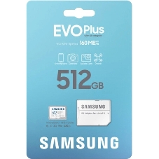 Флеш карта microSDXC 512Gb Samsung MB-MC512SA/EU EVO Plus + adapter