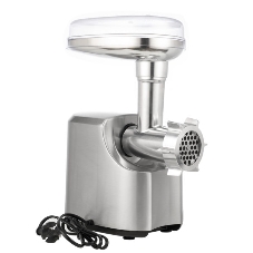 Мясорубка электрическая Centek CT-1606 серебристый, 3000 Вт, 3.0 кг/мин, реверс, металлический лоток, насадки - 5