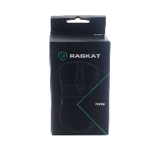 Мышь проводная Raskat M018 черный, 3200 dpi, USB, кнопки - 6