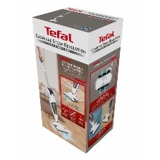 Пылесос вертикальный Tefal Clean&Steam VP7751WH белый, питание от сети, 1500 Вт, уборка влажная/комбинированная/паром/сухая, пылесборник 0.3 л