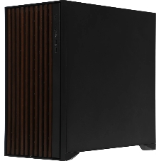 Корпус Formula V Line TimberLine T0 Black, ATX, wood+plastic front, TYPE-C*1, USB3.0*2, FRONT 3x120мм FRGB, REAR 1x120мм FRGB