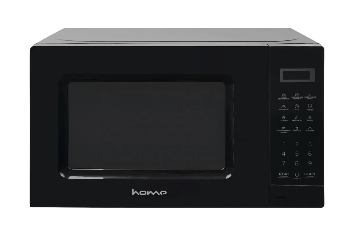 Микроволновая печь HOME HDM207BB черный, 20 л, 700 Вт, переключатели — сенсор