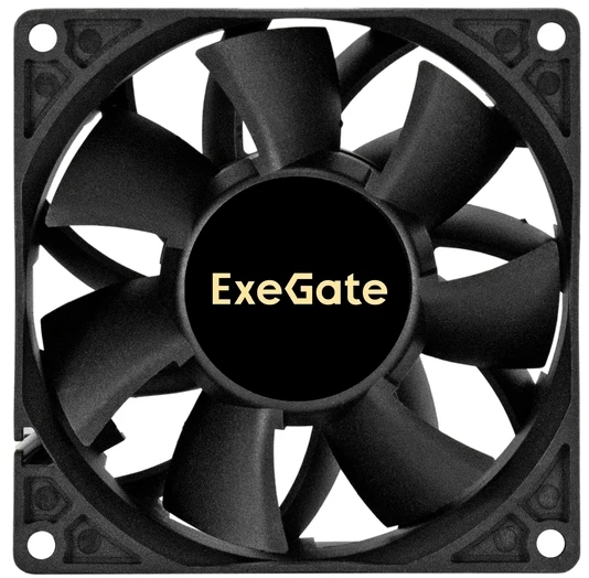 Вентилятор корпусной ExeGate EX09238S2P-24, 92 мм, 4500 об/мин, 48 дБ, 2-pin, без подсветки