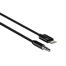 Кабель аудио MORE CHOICE (4610196409837) UK28i AUX 3.5мм Lightning 8-pin 1м, черный