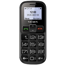 Мобильный телефон teXet TM-B322 черный-красный