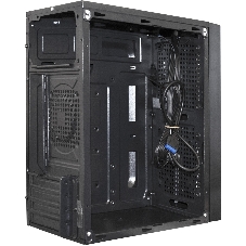 Компьютерный корпус Minitower ExeGate mEVO-9302-NPX450 (mATX, БП 450NPX с вент. 12см, 2хUSB+1хUSB 3.0, HD аудио, черный, с RGb подсветкой)