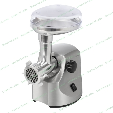 Мясорубка электрическая Centek CT-1606 серебиристый, 3000 Вт, 3.0 кг/мин, реверс, металлический лоток, насадки - 5