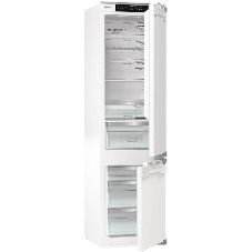 Встраиваемый холодильник Gorenje NRKI519E82WF, 193 см, электронное управление, цифровой дисплей, Wi-Fi, NoFrost Dual, Multiflow 360, контейнер CrispZone с контролем влажности, функция ConvertActive, AdaptTech, MultiAdjust, жесткое крепление, инверторный компрессор, уровень шума 35 дБ