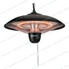 Обогреватель инфракрасный подвесной Rexant черный, 1500 Вт, 25 м2, термостат, 3 режима обогрева