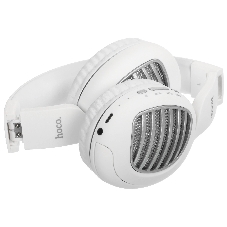Беспроводные/проводные наушники Hoco W23 BRILLIANT белый, накладные, Bluetooth + проводной, до 8 ч