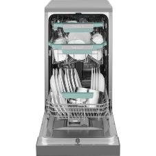 Посудомоечная машина Weissgauff DW 4539 Inverter Touch AutoOpen Inox, серебристый, 44.8 см, 10 компл., сушка конденсационная, 42 дБ, класс A+++