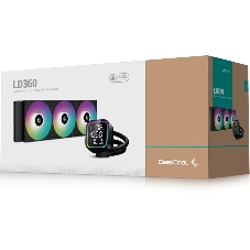 Система жидкостного охлаждения DEEPCOOL LD360 черный, 120 мм, алюминий/медь, 2400 об/мин, 38.71 дБ, 3 pin, 300 Вт