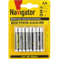 Элемент питания Navigator NBT-NE-LR6-BP4, 1.5 В Элемент питания Navigator NBT-NE-LR6-BP4, 1.5 В