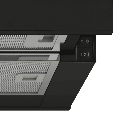 Вытяжка встраиваемая Candy CBT60RBG-07 чёрный, 60 см, 650 м³/ч, 70 дБ