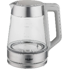 Чайник электрический Haier HK-501 1.7л. 2400Вт серый корпус: стекло/пластик (TD0036930RU)
