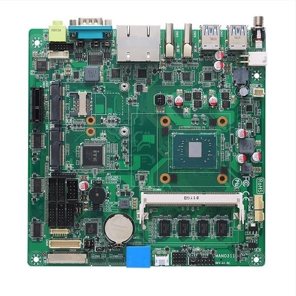 Материнская плата AXIOMTEK MANO311HGGA-N3350, SoC, 1xDDR3L SO-DIMM, 1xSATA 6Gb/s, 1xPCIe 3.0 x1, 2xHDMI, 2x 1Gb LAN, 4xUSB 3.0, 2x3.5 мм, 2.0, mini-ITX