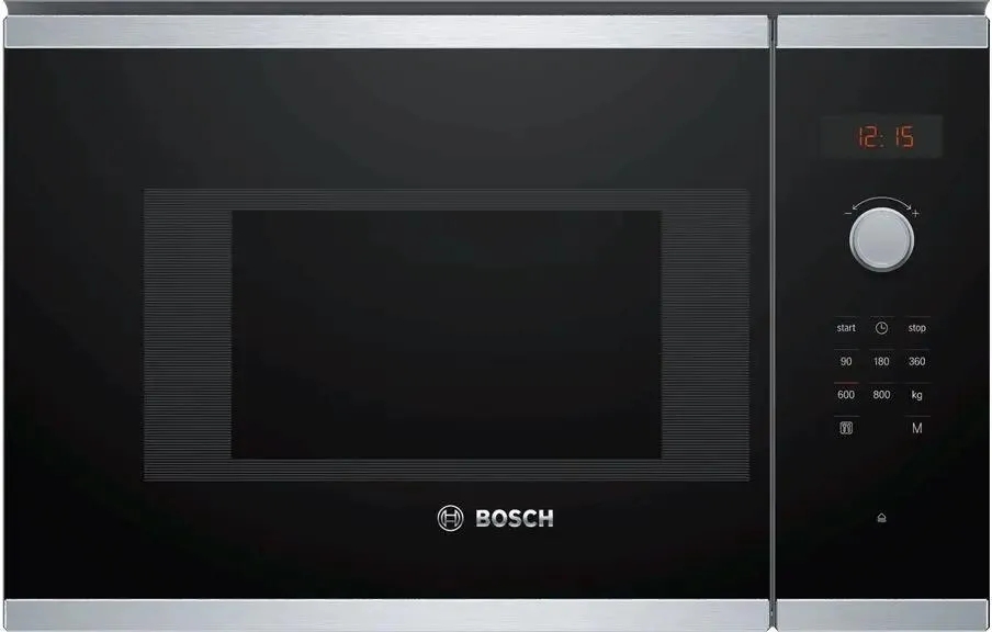 Встраиваемая микроволновая печь Bosch BFL523MS0 20л. 800Вт нержавеющая сталь/черный