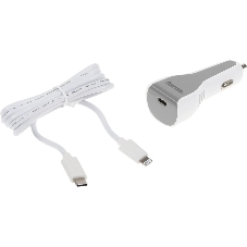 Комплект зарядное устройство Hama H-183317 3A PD для Apple кабель Apple Lightning/Type-C белый