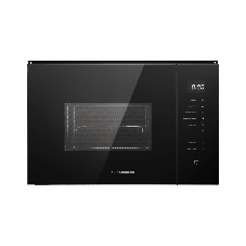 Встраиваемая микроволновая печь Kuppersberg HMW 651 B, High-Tech, 25 л, мощность 900 Вт, кварцевый гриль, поворотный стол, 5 уровней мощности, 8 автоматических программ, размораживание, сенсорное управление, дисплей, черный