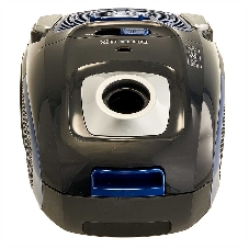 Пылесос Delta LUX DL-0848 черный/синий, 400/2200 Вт, уборка сухая, пылесборник мешок 3,5 л