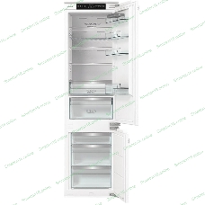 Встраиваемый холодильник Gorenje NRKI519E82WF, 193 см, электронное управление, цифровой дисплей, Wi-Fi, NoFrost Dual, Multiflow 360, контейнер CrispZone с контролем влажности, функция ConvertActive, AdaptTech, MultiAdjust, жесткое крепление, инверторный компрессор, уровень шума 35 дБ