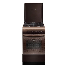 Плита газовая Gefest CG 50M04 K83 коричневый, конфорок 4 газовых, духовка 42 л, 50 см x 85 см x 57 см