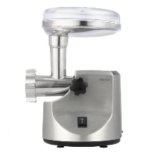 Мясорубка электрическая Centek CT-1606 серебристый, 3000 Вт, 3.0 кг/мин, реверс, металлический лоток, насадки - 5