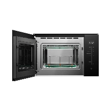 Встраиваемая микроволновая печь Kuppersberg HMW 651 B, High-Tech, 25 л, мощность 900 Вт, кварцевый гриль, поворотный стол, 5 уровней мощности, 8 автоматических программ, размораживание, сенсорное управление, дисплей, черный