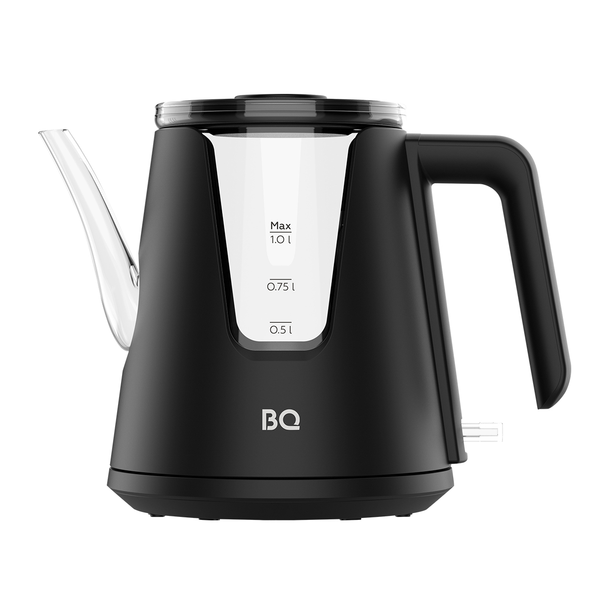 Чайник электрический BQ KT0046DW черный, 2200 Вт, 1л
