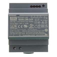 Блок питания AC-DC, 100.8Вт, вход 85...264 В AC 47...63Гц, 120...370В DC, выход 24В, 4.2А, рег. выхода 21.6...29В, изоляция 3000В AC, в кожухе на DIN-рейку, 70х90х54.5мм, -30...+70°С Блок питания AC-DC, 100.8Вт, вход 85...264 В AC 47...63Гц, 120...370В DC, выход 24В, 4.2А, рег. выхода 21.6...29В, изоляция 3000В AC, в кожухе на DIN-рейку, 70х90х54.5мм, -30...+70°С