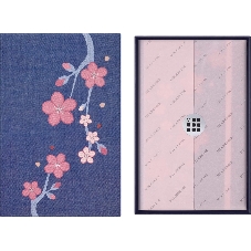 Блокнот Moleskine LIMITED EDITION SAKURA LESU08MM710BOX Pocket 90x140 мм, обложка текстиль, 160 страниц, линейка, подарочная коробка, синий, 2025