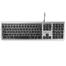 Клавиатура Oklick 890S проводная, USB Type-A, серый