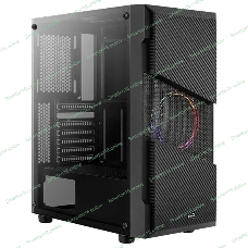 Компьютерный корпус Aerocool/Formula Menace Saturn FRGB-G-BK-v1 черный без БП ATX 4x120мм 2xUSB2.0 1xUSB3.0 audio bott PSU