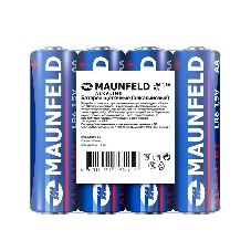 Батарейки Maunfeld Alkaline AA (LR6) MBLR6-SR40, спайка 4 шт, 1.5 В