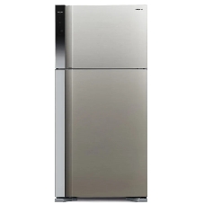 Холодильник Hitachi R-V660PUC7-1 BSL серебристый бриллиант двухкамерный инвертер 405/145л морозилка сверху, No Frost
