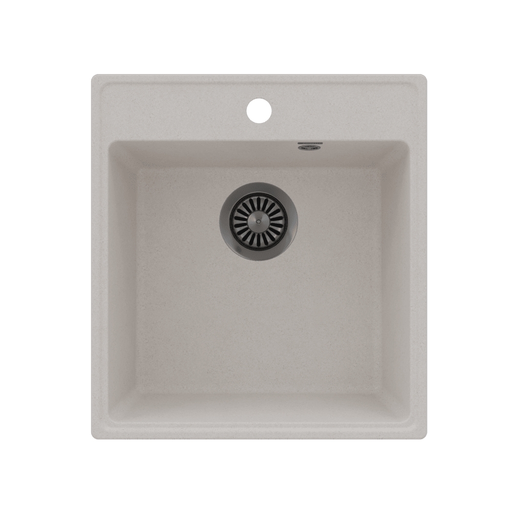 Кухонная мойка Maunfeld Perla 460 MFQS-460W кремовый