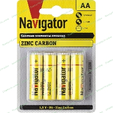 Элемент питания Navigator NBT-NS-R6-BP4, 1.5 В