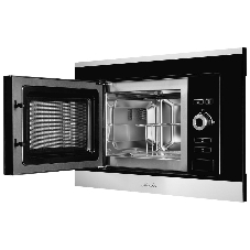 Встраиваемая микроволновая печь Monsher MMH 201 BX 60 см, 20 л, 8 автоматических кулинарных программ, 5 режимов мощности, функция размораживания по весу полуфабрикатов или по времени, черный и нерж.