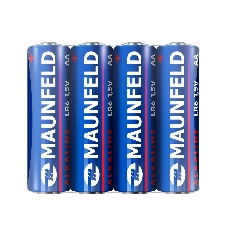 Батарейки Maunfeld Alkaline AA (LR6) MBLR6-SR40, спайка 4 шт, 1.5 В