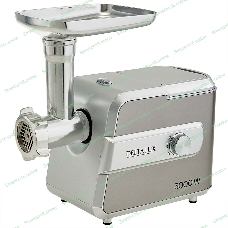 Мясорубка электрическая DELTA LUX DE-603M серый, 3000 Вт, 2.2 кг/мин, реверс, защита от перегрузки, насадки - 5