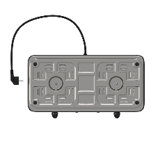 Плита настольная MAXVI HE211 черный