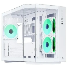 Корпус mATX Eurocase M2771 white, без БП, закаленное стекло 2 стороны