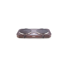 Плита настольная электрическая Centek CT-1507 Siberia коричневый, 2 кВт, ТЭН, конфорки - 2, эмаль, поворотные переключатели