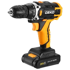Дрель-шуруповерт Deko Banger 20V ONE+, 20 В, 1,5 Ач, 42 Нм, щеточный