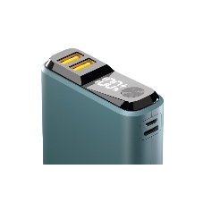Портативный аккумулятор OLMIO QS-10, 10000mAh, 22.5W QuickCharge3.0/PowerDelivery, LCD, темно-зеленый