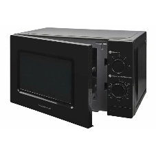Микроволновая печь HOME HMM207BB черный, 20 л, 700 Вт, переключатели - поворотный механизм