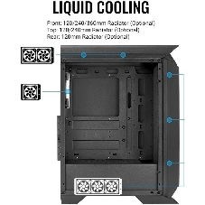 Компьютерный корпус Aerocool/Formula Gladiator Duo-G-BK-v1 черный без БП ATX 3x120мм 2xUSB3.0 audio bott PSU